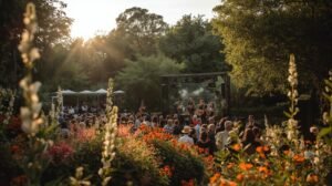 concert en extérieur, jardins